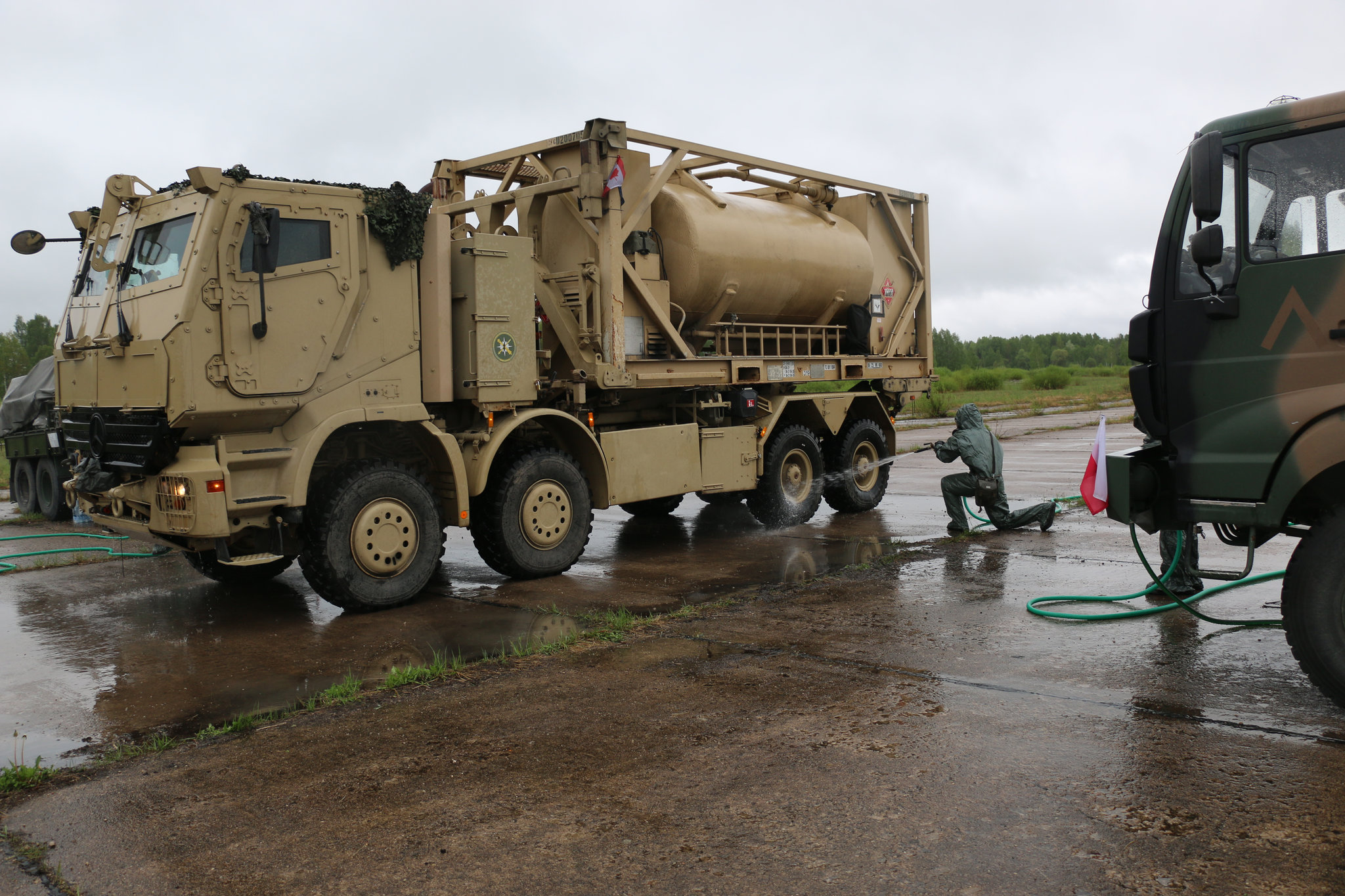 Wspólne szkolenie pododdziałów CBRN na Łotwie - WOJSKO POLSKIE